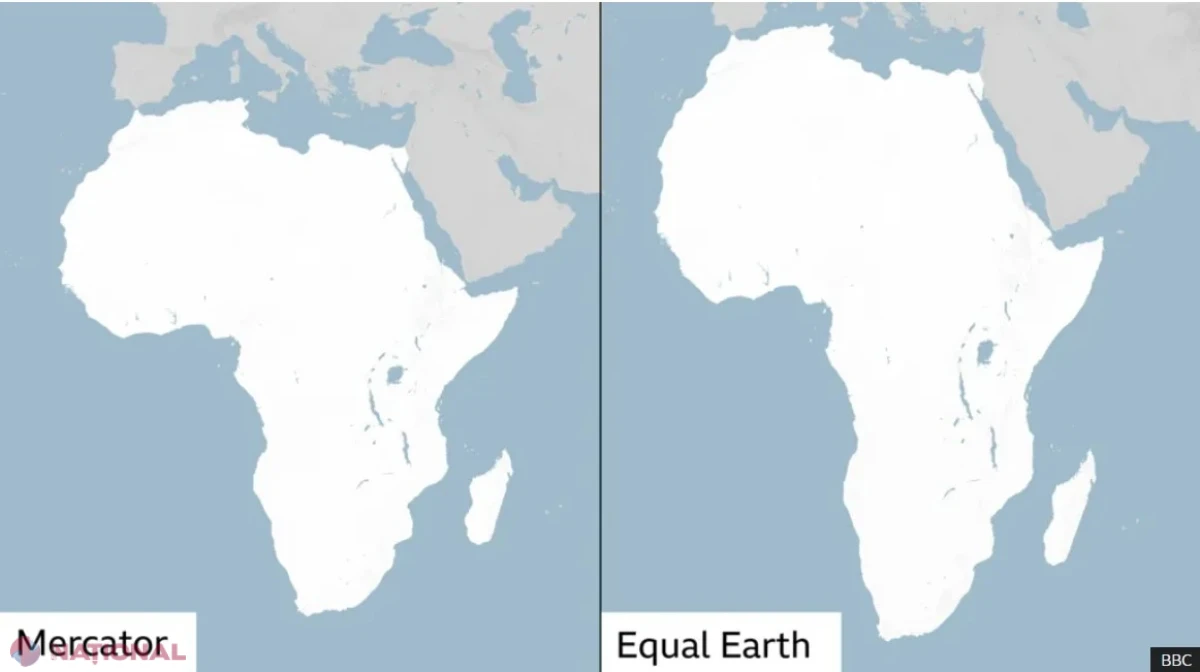 ONU renunță treptat la harta Mercator: Africa va fi reprezentată mai fidel. SUA s-au opus, iar Moldova s-a abținut