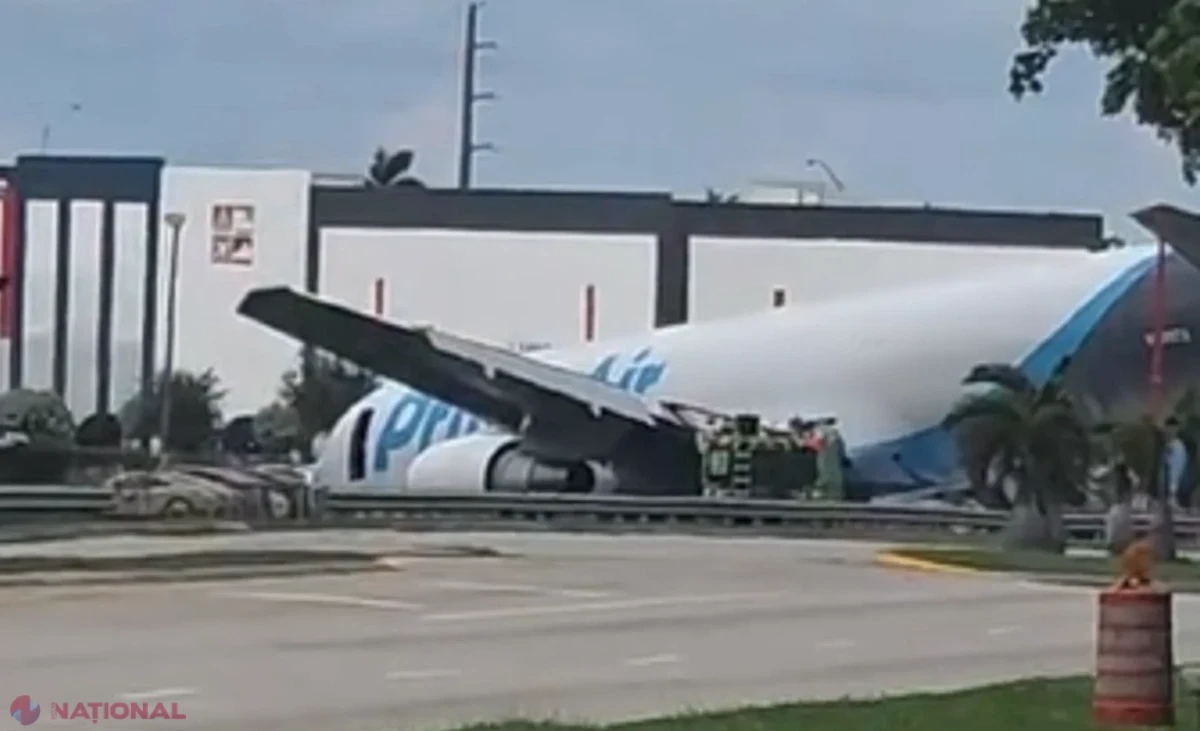Avion cargo Amazon a ieșit de pe pista aeroportului din Miami și a lovit mai multe mașini: cel puțin cinci morți – VIDEO