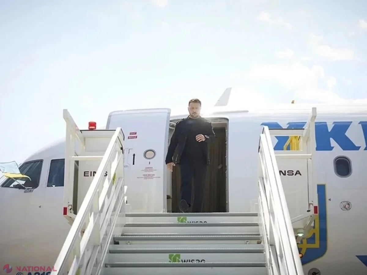 Avionul lui Zelenski, la un pas să fie lovit de o dronă în timp ce decola din R. Moldova. Dezvăluirea premierului norvegian