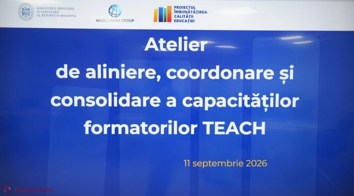 Programul TEACH se extinde în Republica Moldova: 2.200 de educatori vor fi instruiți de circa 60 de formatori