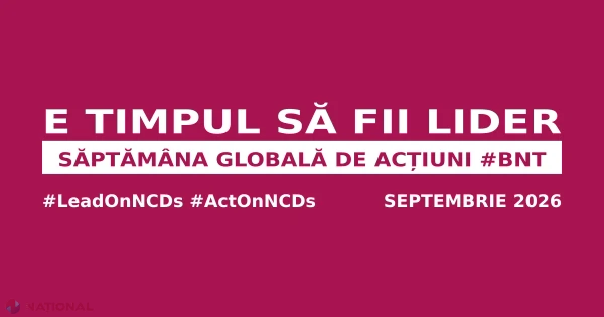 88% dintre decesele din Republica Moldova sunt cauzate de boli netransmisibile. În septembrie se desfășoară campania națională de prevenire