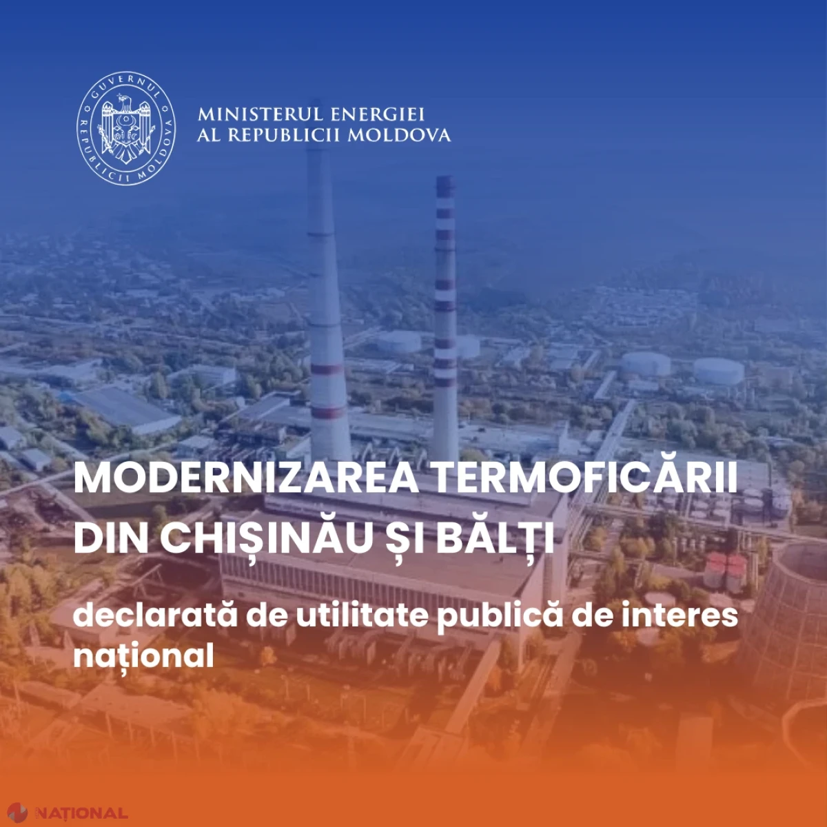 Modernizarea termoficării din Chișinău și Bălți va fi declarată de utilitate publică de interes național
