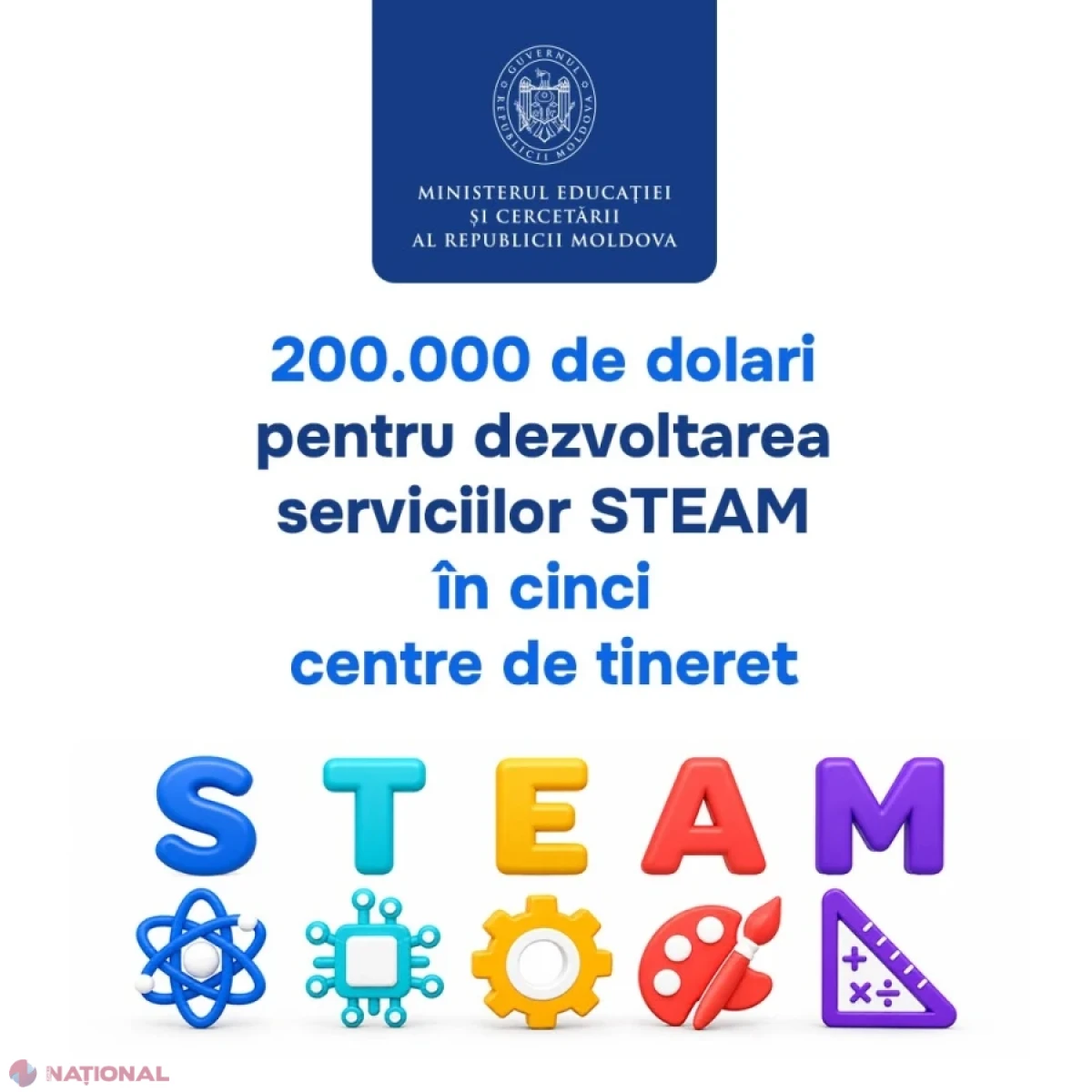 Cinci centre de tineret vor dezvolta servicii STEAM cu o investiție de 200.000 de dolari
