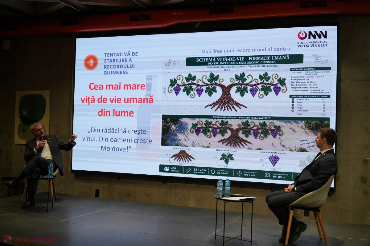 Ziua Națională a Vinului va marca 25 de ediții printr-o încercare de record Guinness la Chișinău