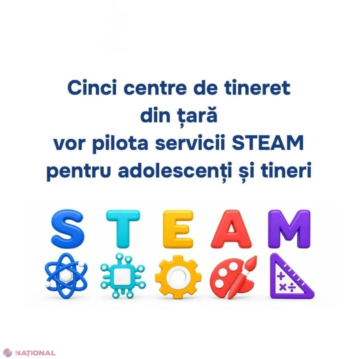 Cinci centre de tineret vor pilota servicii STEAM pentru adolescenți și tineri
