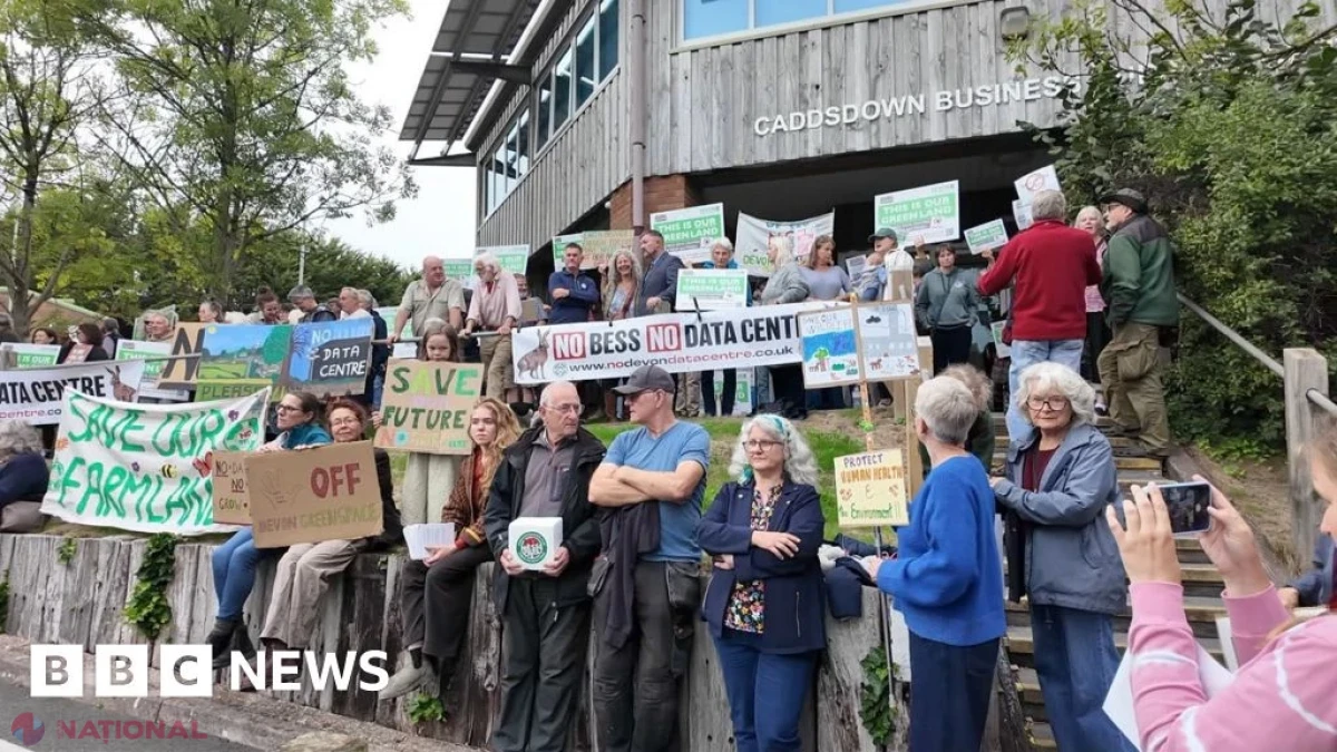 Protestatarii din Devon se opun unui centru de date de 14 miliarde de lire sterline: „O pată pe peisaj”