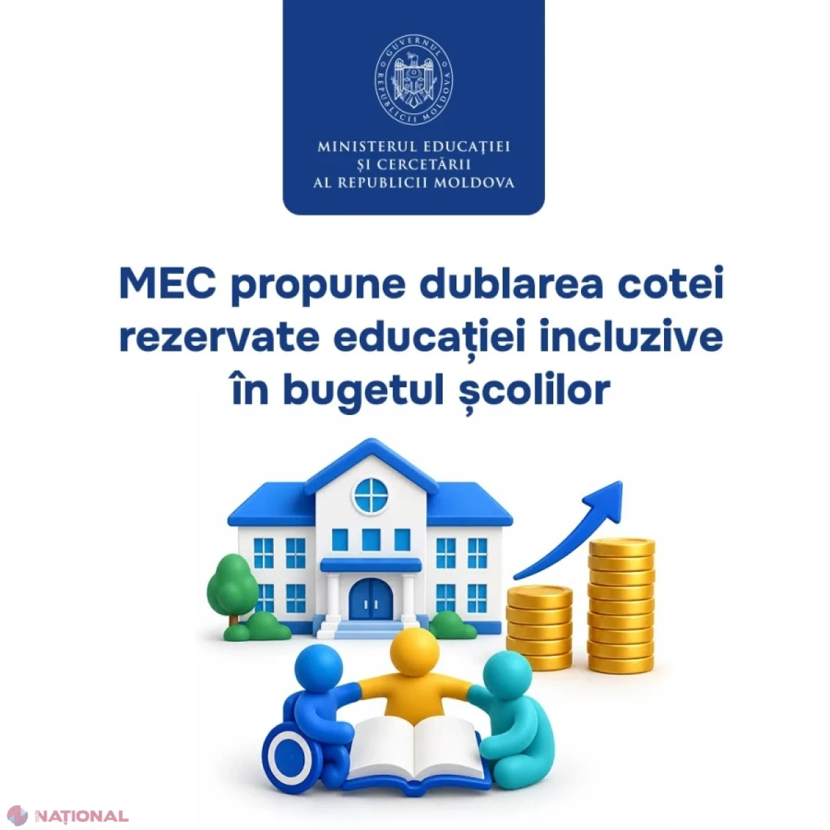 MEC propune dublarea finanțării pentru educația incluzivă în bugetele școlilor