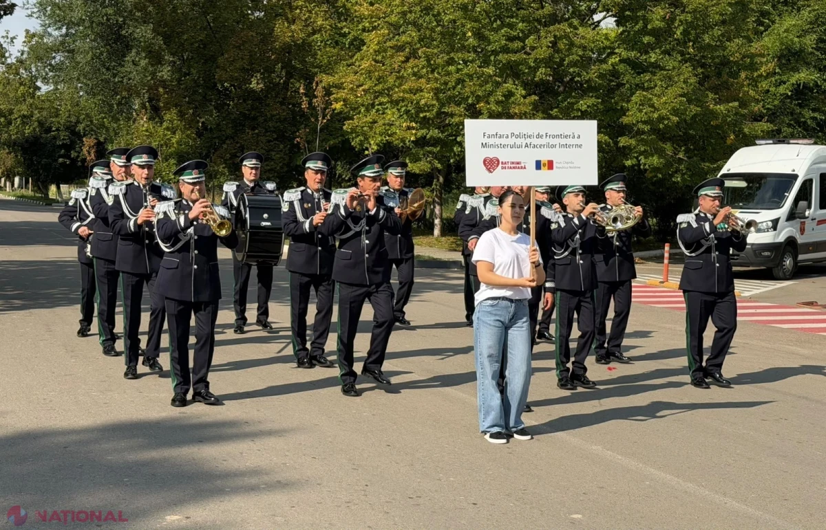 Fanfara Poliției de Frontieră a participat la Festivalul internațional „Bat inimi de Fanfară” de la Cahul