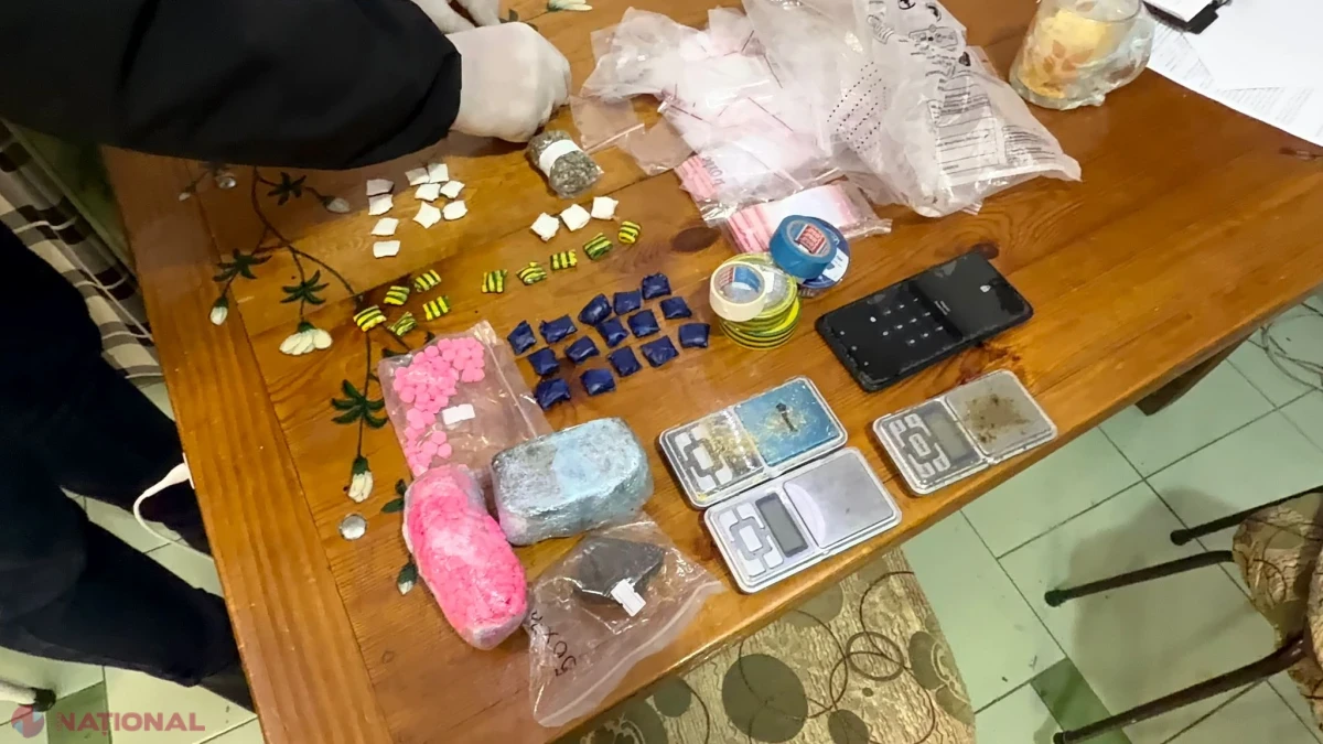 Curier al unei grupări criminale, prins în flagrant cu droguri pregătite pentru distribuire în Chișinău