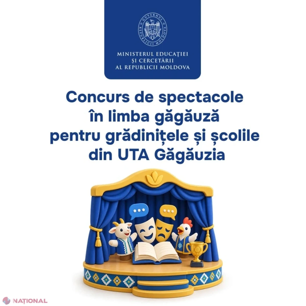 Grădinițele și școlile din UTA Găgăuzia, invitate la un concurs de spectacole în limba găgăuză