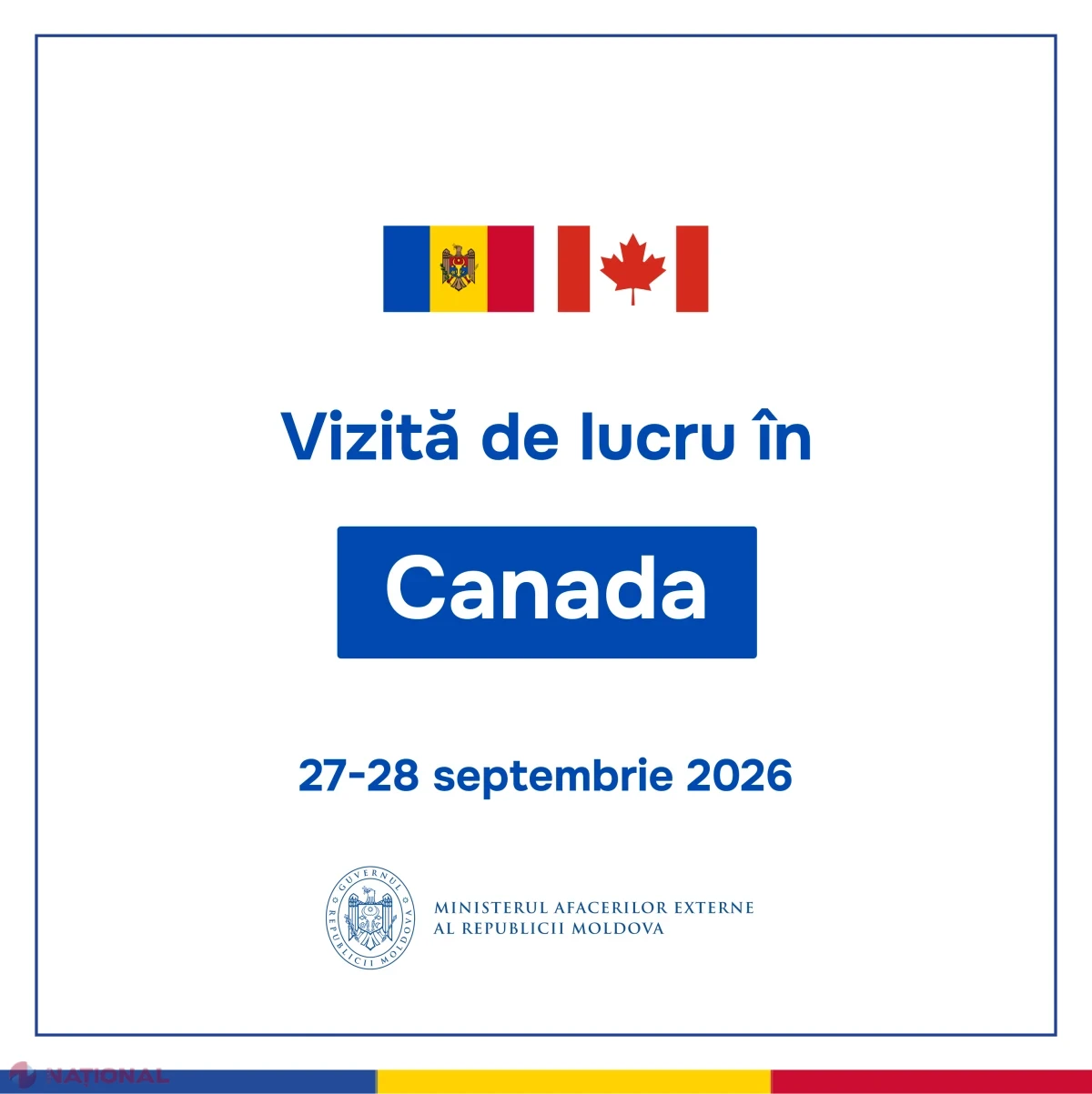 Mihai Popșoi va efectua o vizită de lucru în Canada și se va întâlni cu ministra de externe Anita Anand