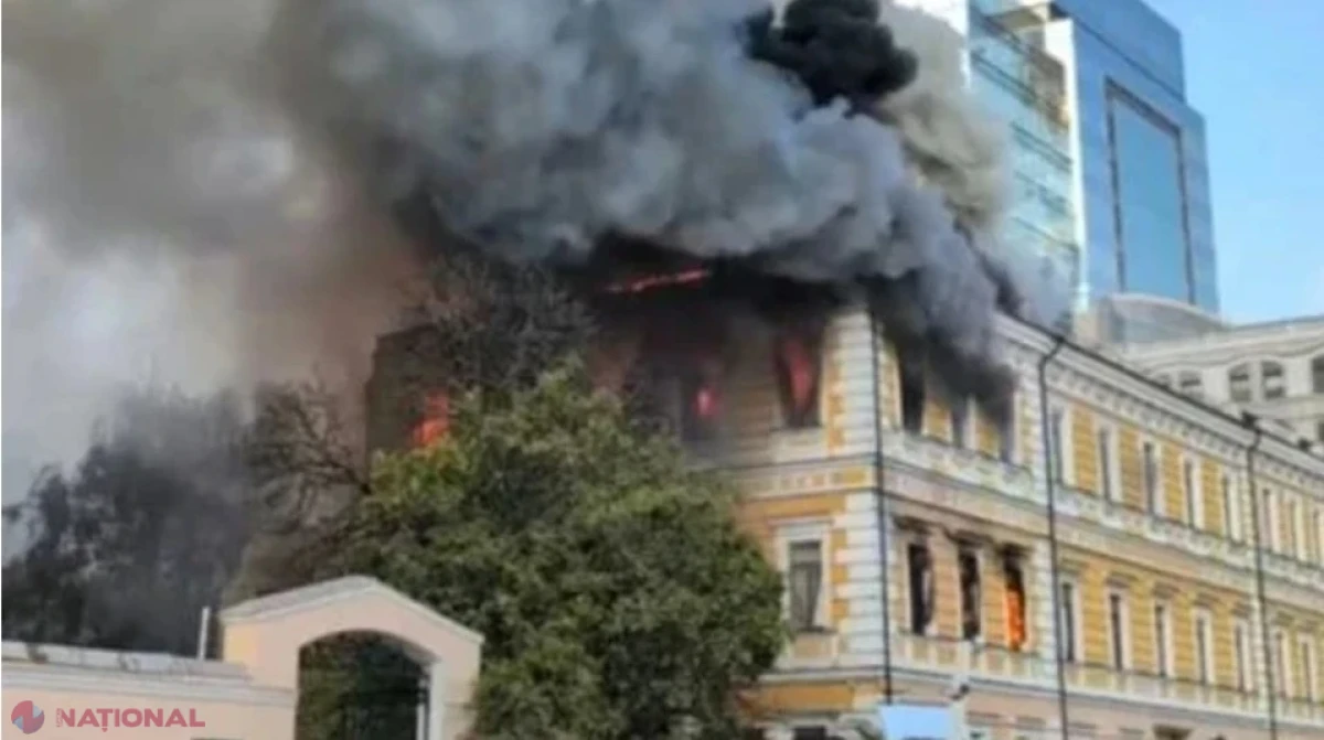 Atacuri ruseşti în plină zi în Ucraina: Academia Naţională de Ştiinţe din Kiev, avariată, iar cel puţin cinci persoane au murit