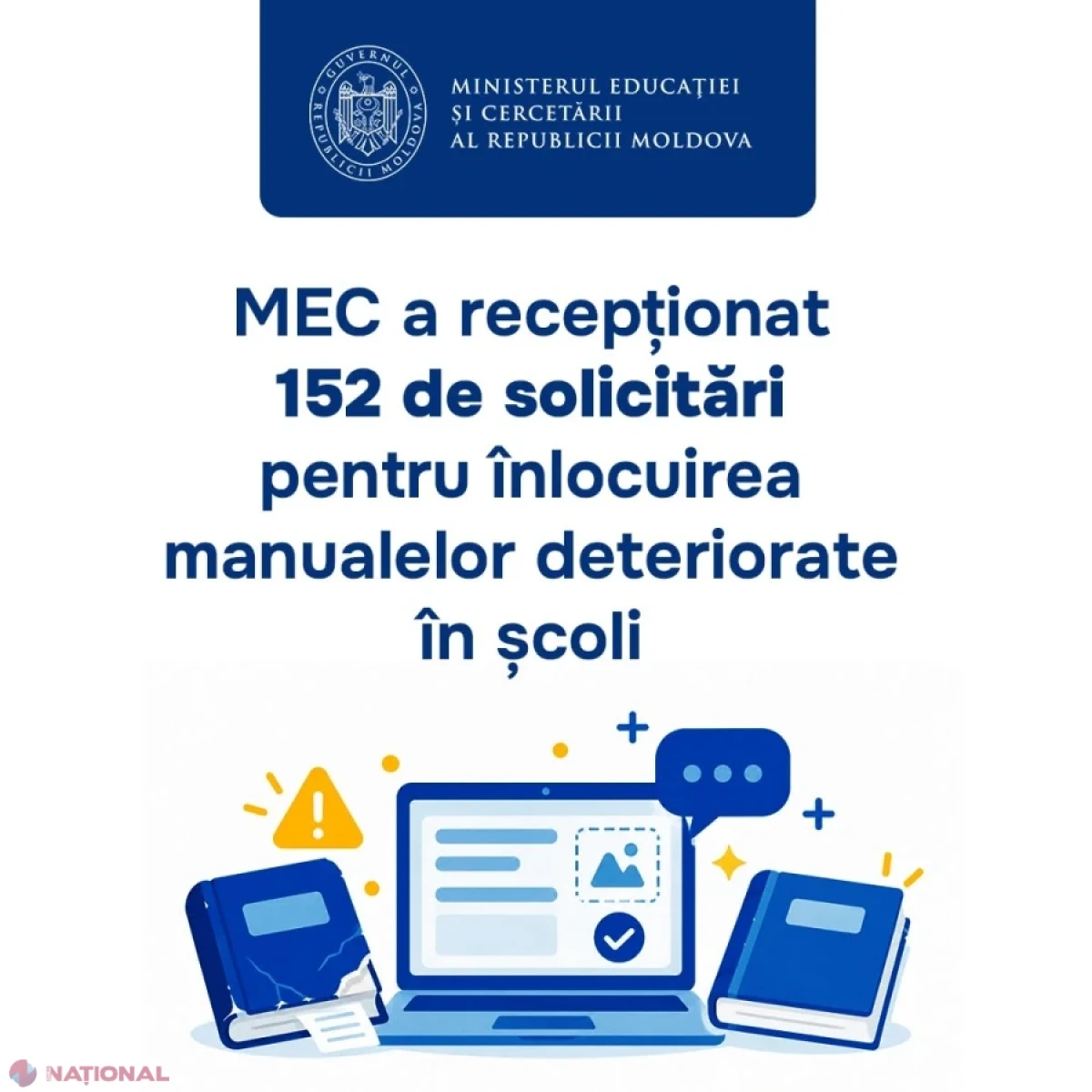 MEC va redistribui manuale după ce a primit 152 de solicitări pentru înlocuirea celor deteriorate