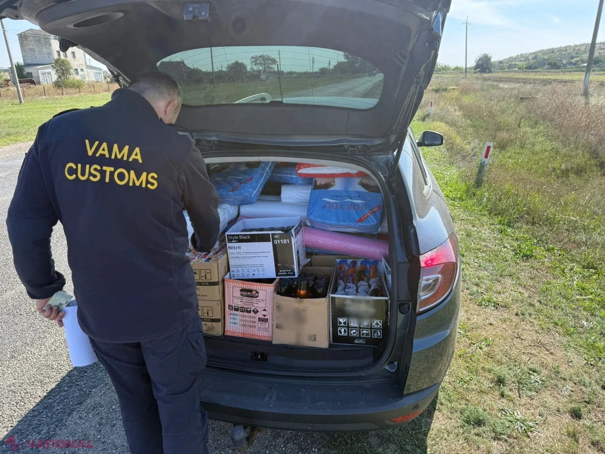 O femeie riscă amendă după ce a fost prinsă cu mărfuri fără acte, în valoare de zeci de mii de lei, la Abaclia
