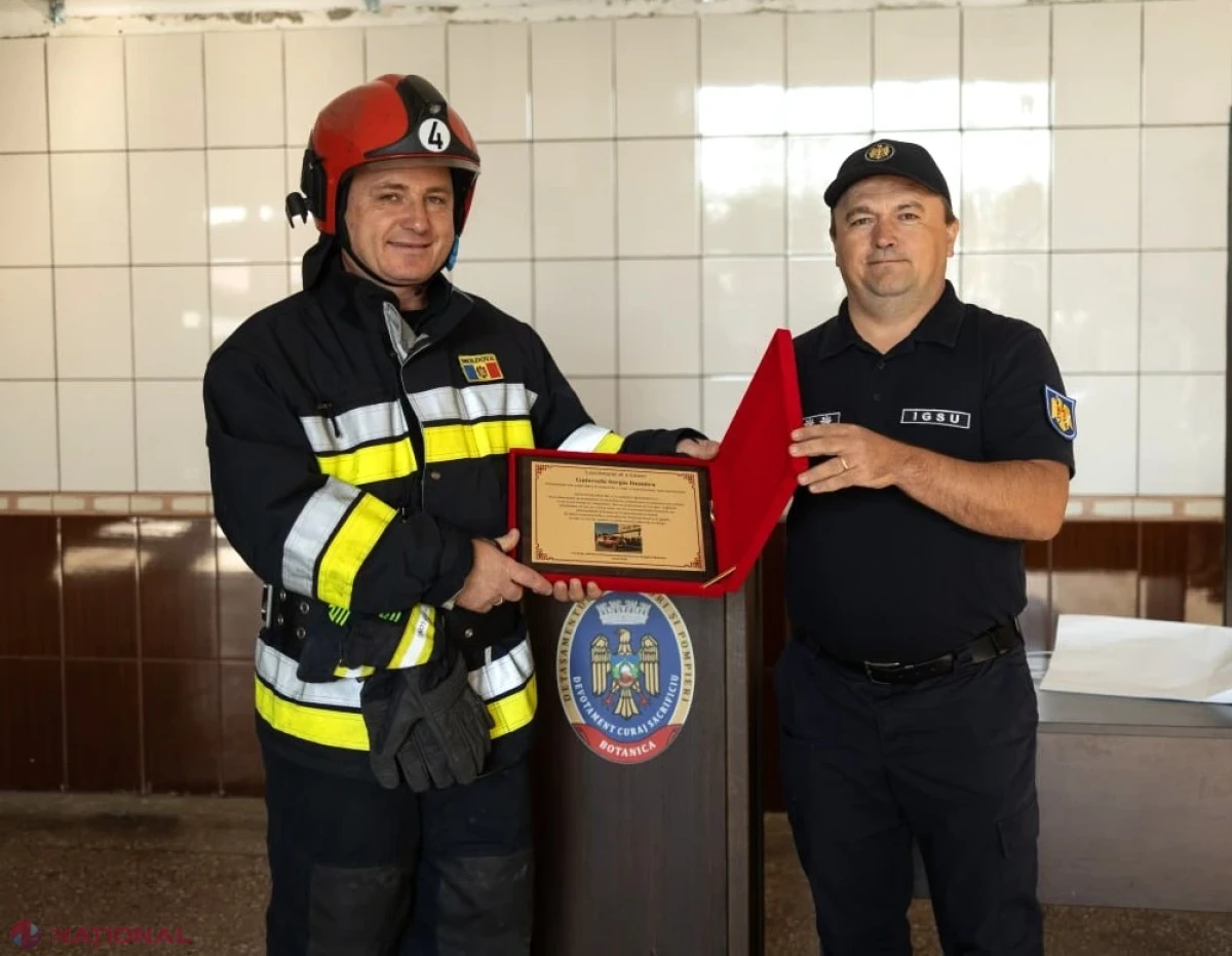 După 23 de ani în serviciul salvatorilor, pompierul Sergiu Gutovschi a trecut în rezervă