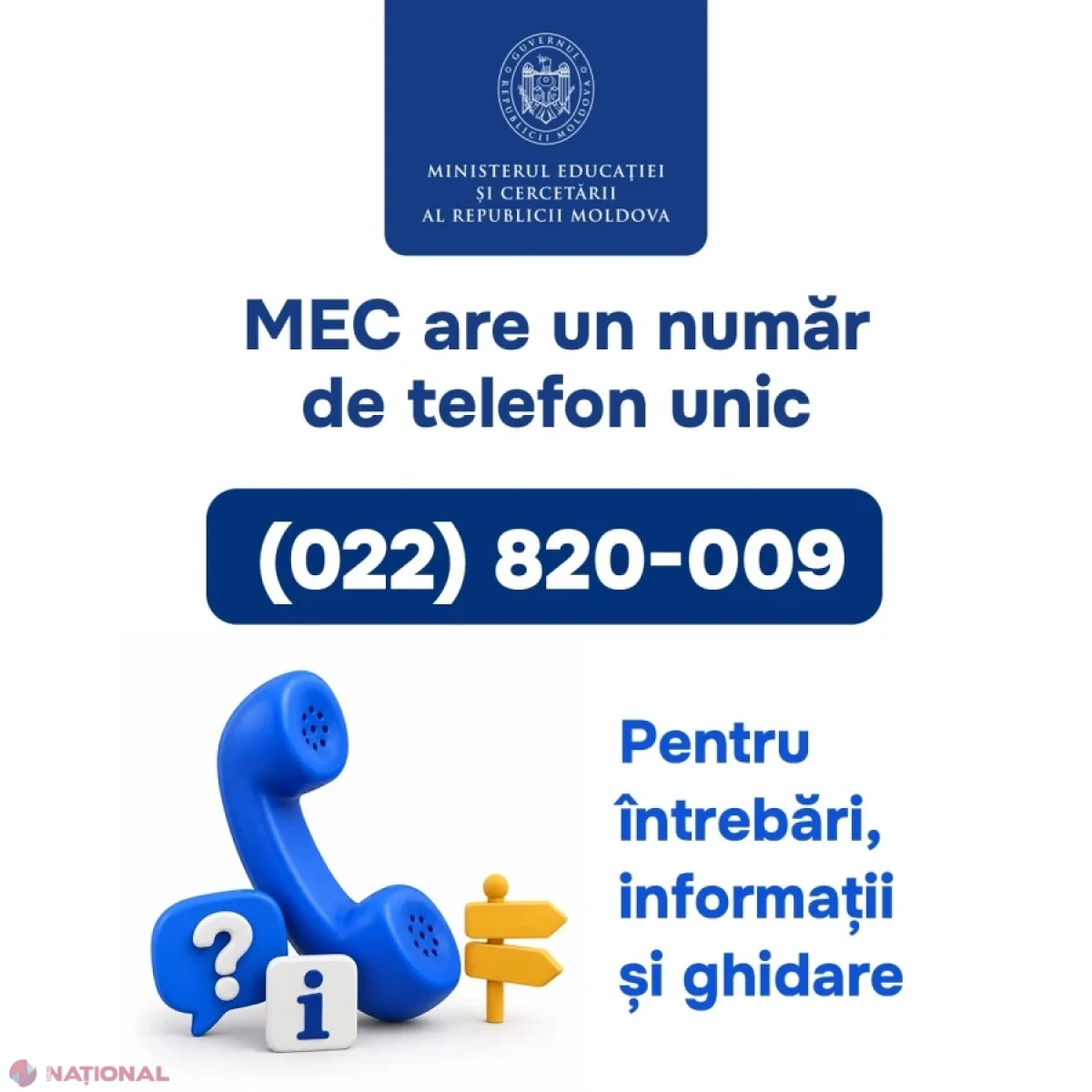MEC introduce un număr telefonic unic pentru întrebările și sesizările cetățenilor