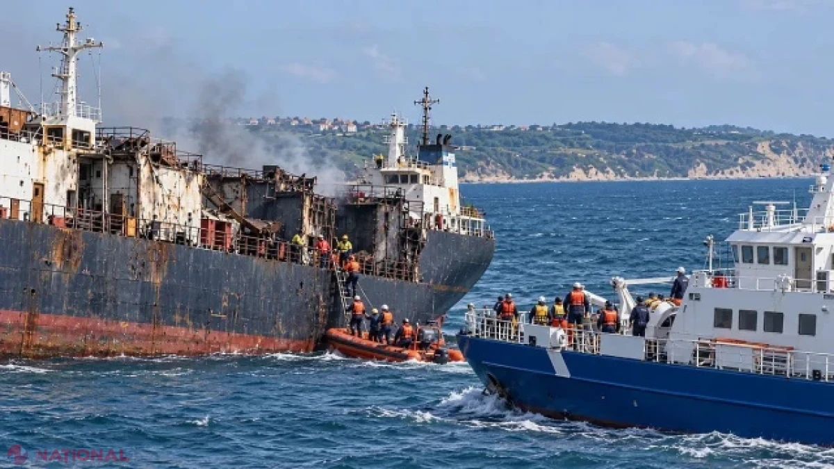 Două nave comerciale, lovite de drone în zona economică a Bulgariei: un cargobot s-a scufundat, iar 18 marinari au fost salvați