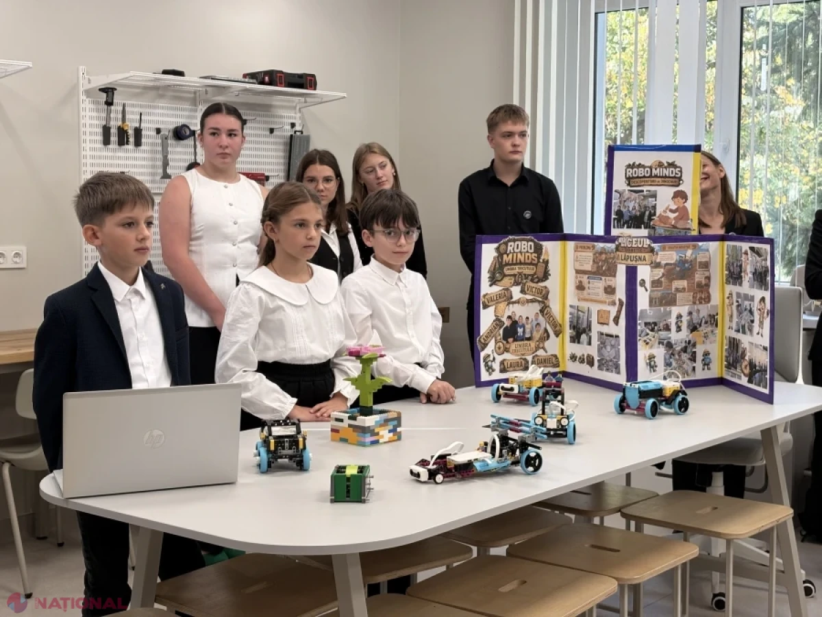 Liceul „Lăpușna” din raionul Hîncești are un FabLab dotat cu imprimante 3D, roboți și drone educaționale