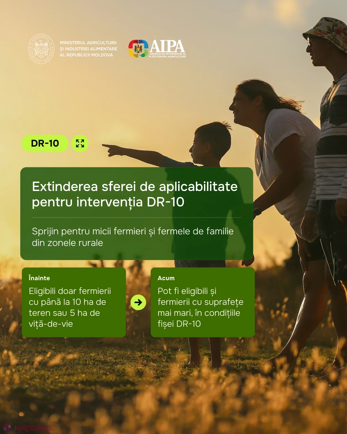 Intervenția pentru micii fermieri a fost extinsă: au fost eliminate limitele de suprafață