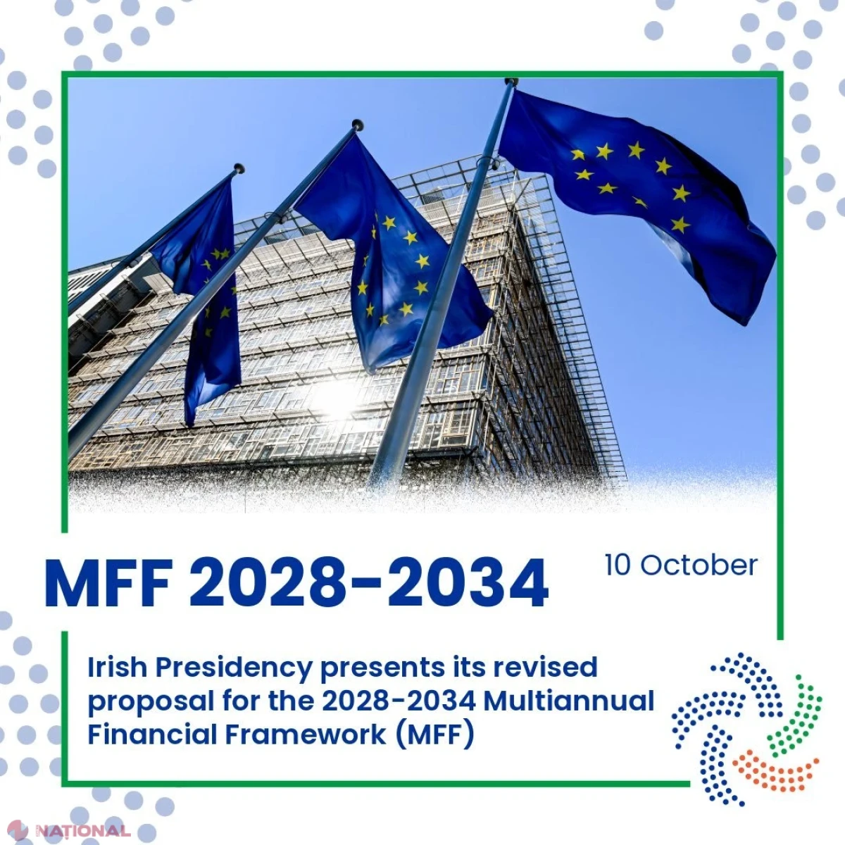 Irlanda propune reducerea cu 8% a bugetului UE pentru 2028–2034. Siegfried Mureșan: „Nu va primi acordul Parlamentului European”