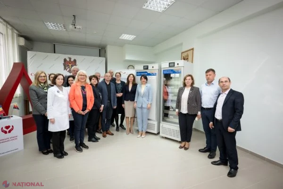 Șapte instituții medicale primesc echipamente pentru păstrarea produselor sanguine, iar Centrul de Transfuzie – pentru procesarea plasmei