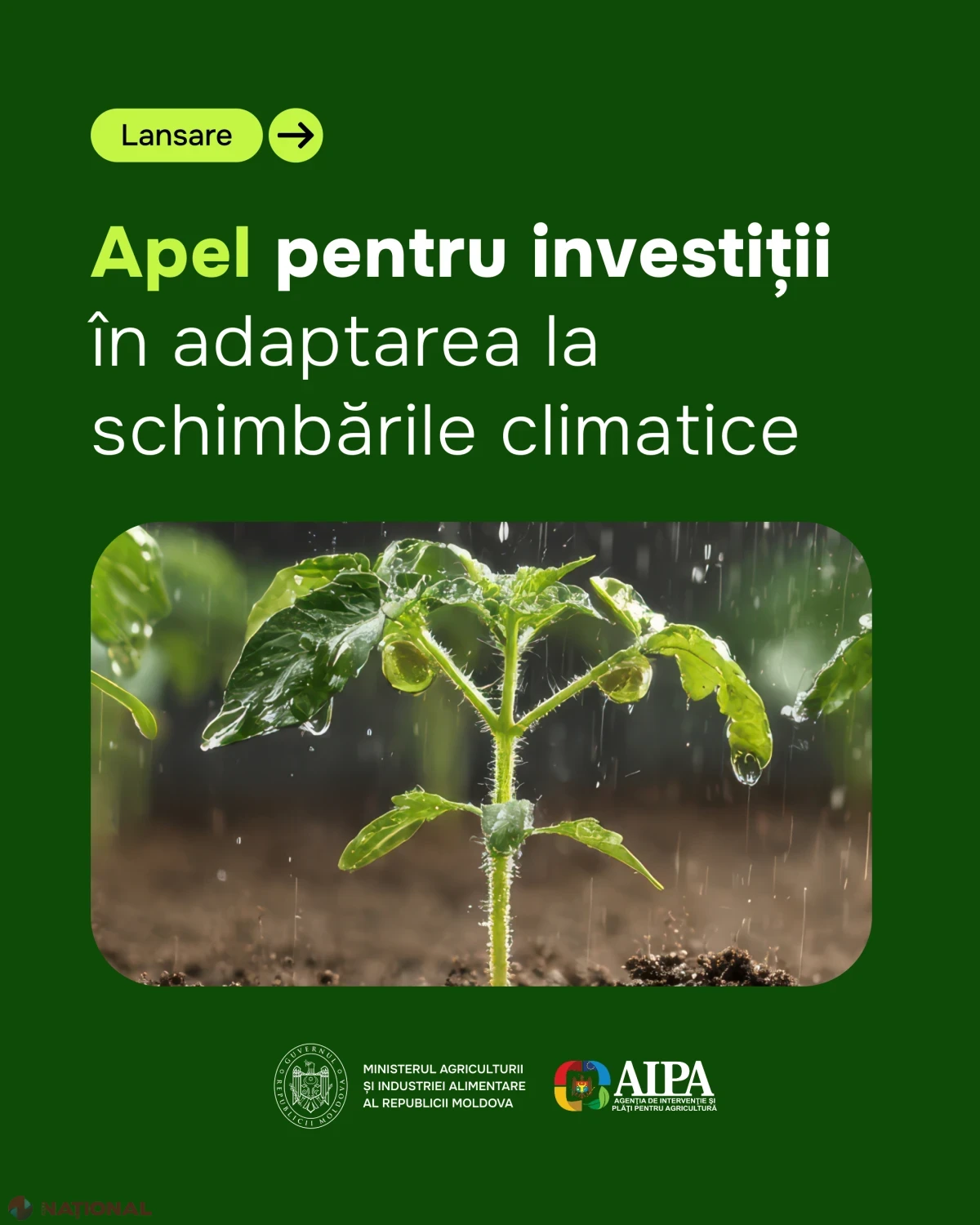 Fermierii pot solicita din 28 octombrie sprijin pentru irigații și adaptarea la schimbările climatice