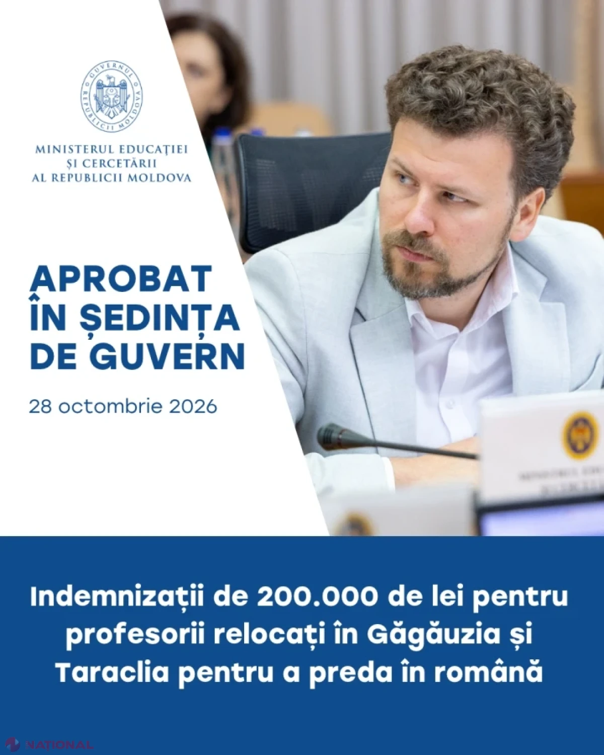 Profesori relocați în Găgăuzia și Taraclia vor primi indemnizații de 200.000 de lei