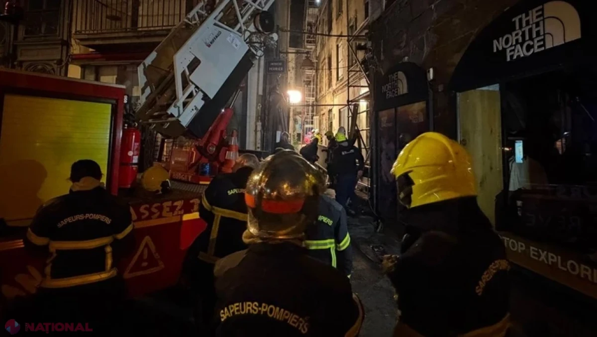 Trei cadavre, găsite în ruinele unui bloc cu cinci etaje incendiat la Clermont-Ferrand