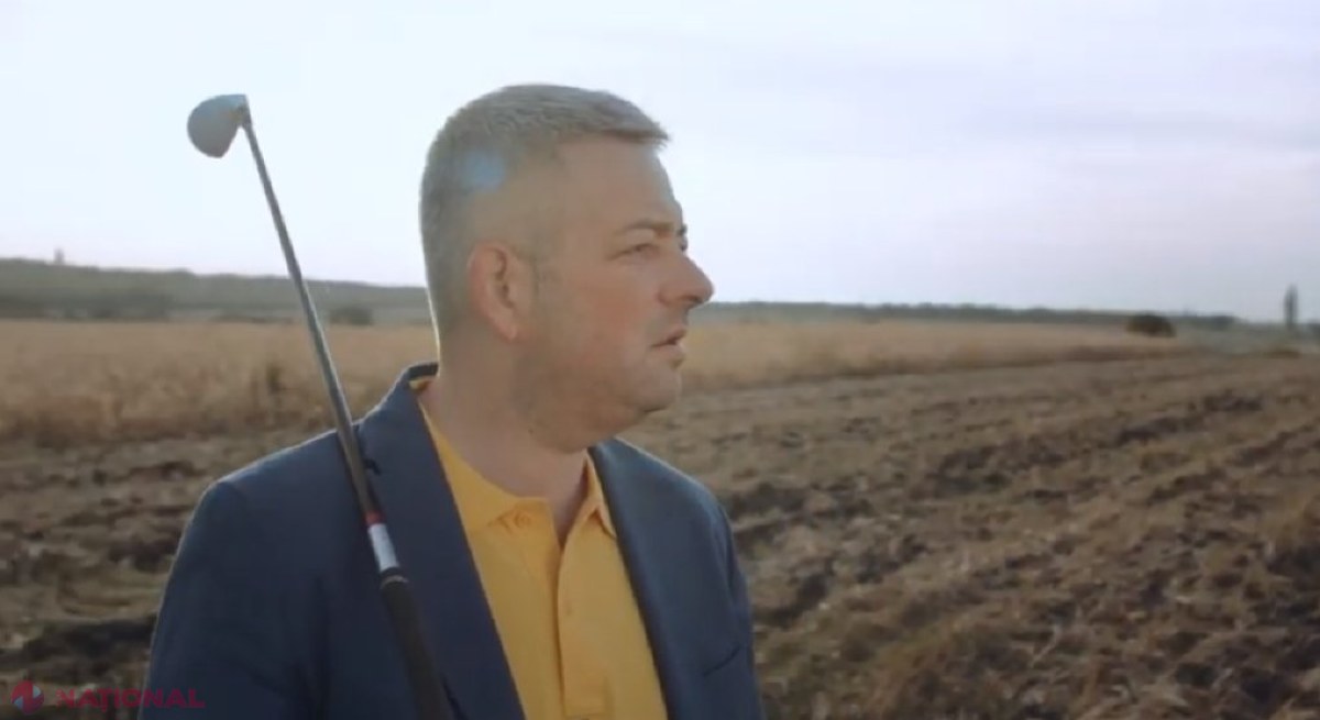 VIDEO // Candidatul PPEM la funcția de primar general, Dumitru Țîra, și-a lansat spotul electoral pentru campanie. Acesta apare cu o CROSĂ de golf 