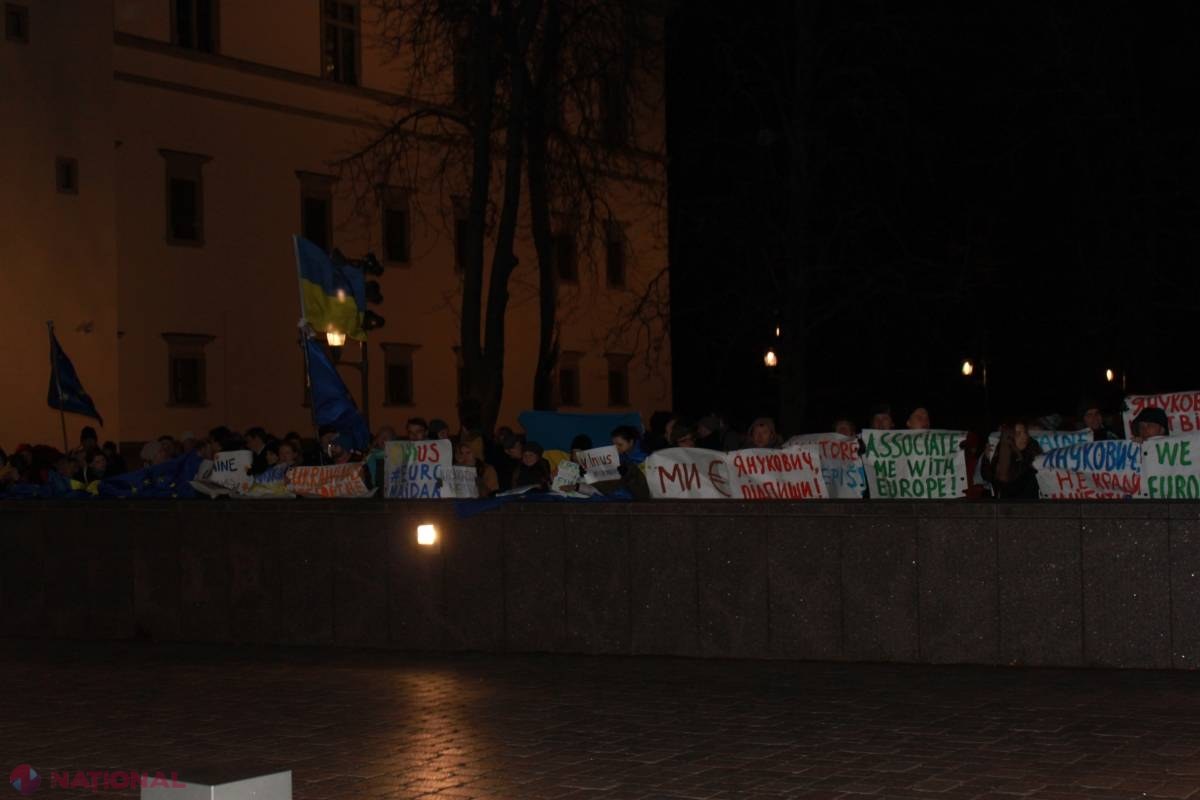 FOTO // Summitul de la Vilnius, marcat de proteste ucrainene