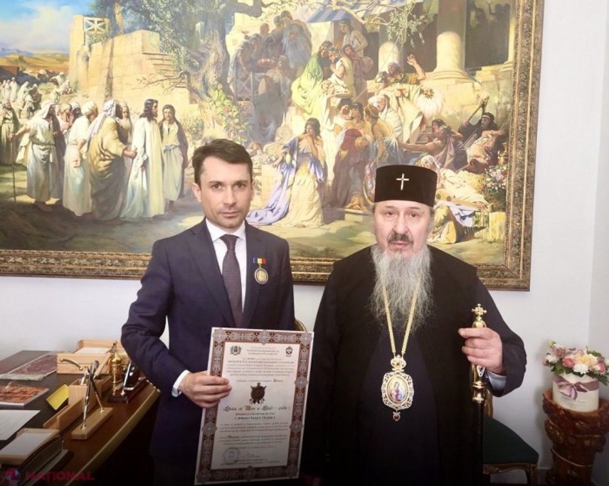Secretarul de stat pentru Culte din Guvernul României, întrevedere la Chișinău cu Mitropolitul Basarabiei, ÎPS Petru: Ciprian-Vasile Olinici, decorat cu ordinul Ștefan cel Mare și Sfant – gradul 1