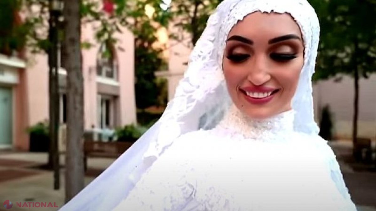 VIDEO // O mireasă din Liban și-a văzut moartea cu ochii în timpul exploziei din Beirut: Tocmai făcea poze în rochie albă, pe străzile din oraș