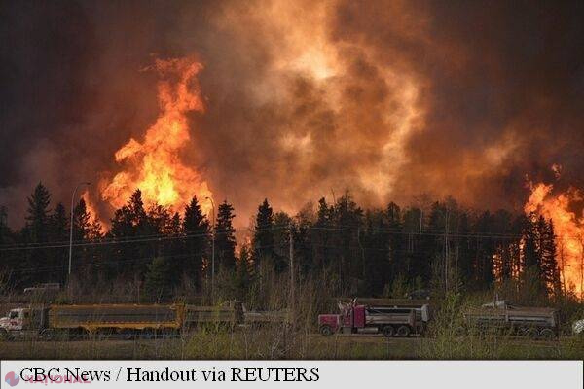 Canada // Un oraș a fost evacuat din cauza unui incendiu în provincia Alberta