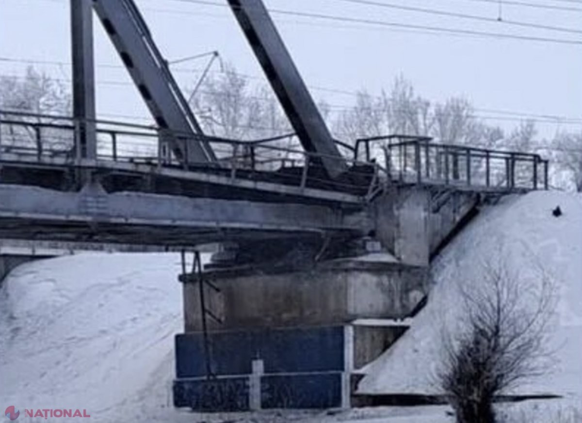 Un important POD STRATEGIC din Rusia a fost aruncat în aer. Traficul feroviar a fost suspendat      