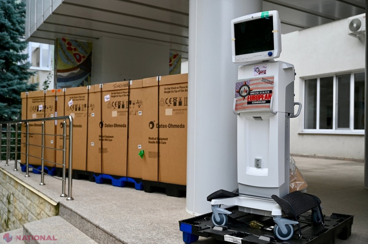 O nouă DONAȚIE din partea SUA pentru combaterea pandemiei – 13 ventilatoare de respirație asistată și alte dispozitive medicale, în valoare de peste 640 de mii de dolari