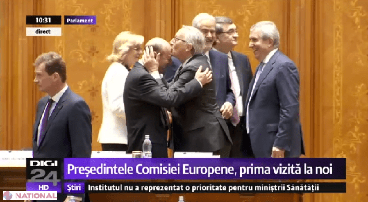 VIDEO. Președintele CE l-a pupat pe frunte pe Traian Băsescu