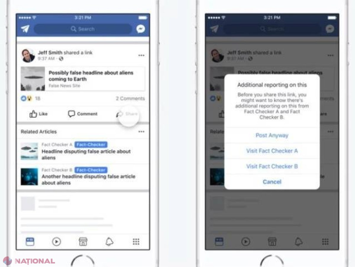 Facebook doreşte să combată fenomenul Fake News