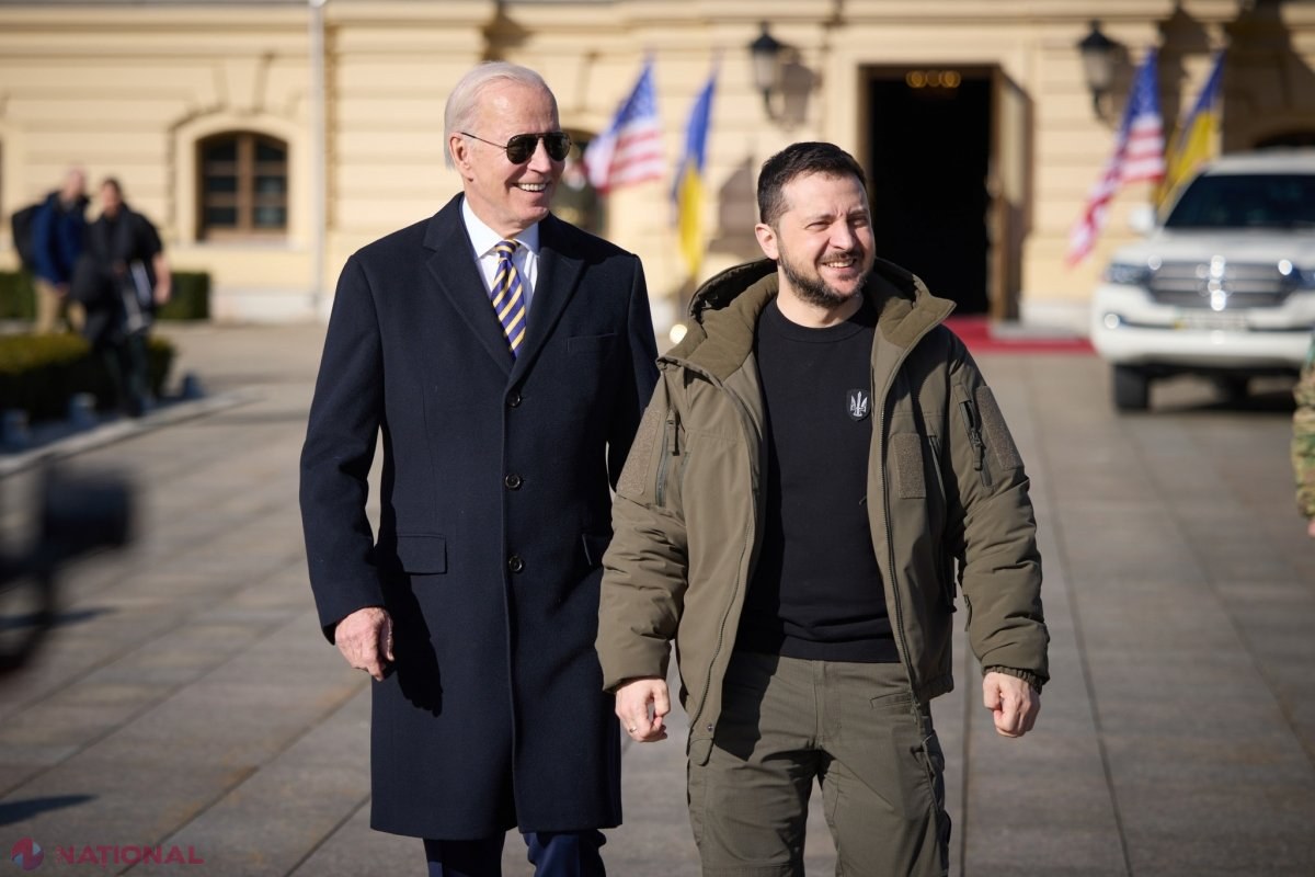 ȘAH-MAT pentru Putin. Filmul vizitei ISTORICE a lui Joe Biden la Kiev. Sirene de alarmă aeriană, îmbrățișări îndelungi cu Zelenski și celebrul salut „Glorie Ucrainei