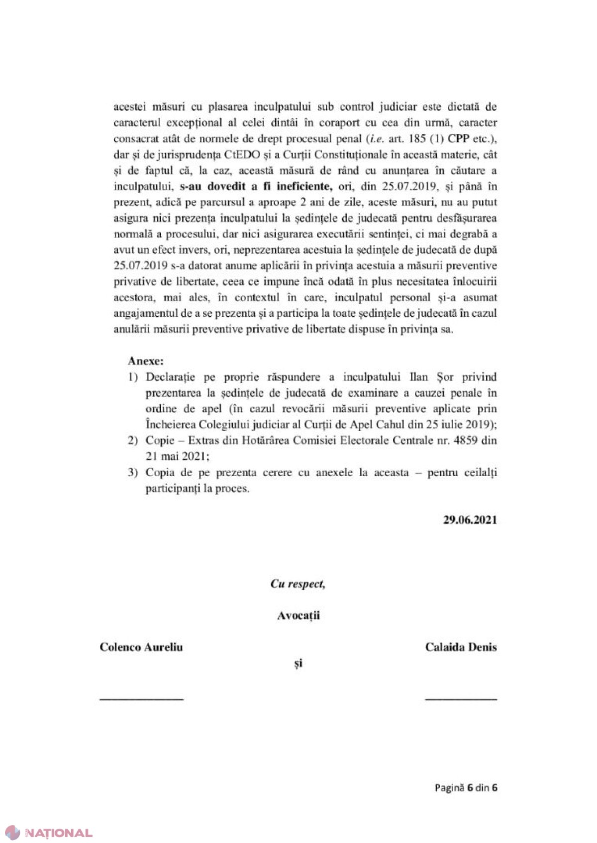 DOC // Șor cere să-i fie ANULAT mandatul de arest pe 7 iulie, pentru ca pe 8 iulie să se întâlnească cu alegătorii săi: „Pe 8 iulie, la ora 8:00, o să mă prezint la Procuratură pentru a depune depoziții, după care o să merg la alegători”