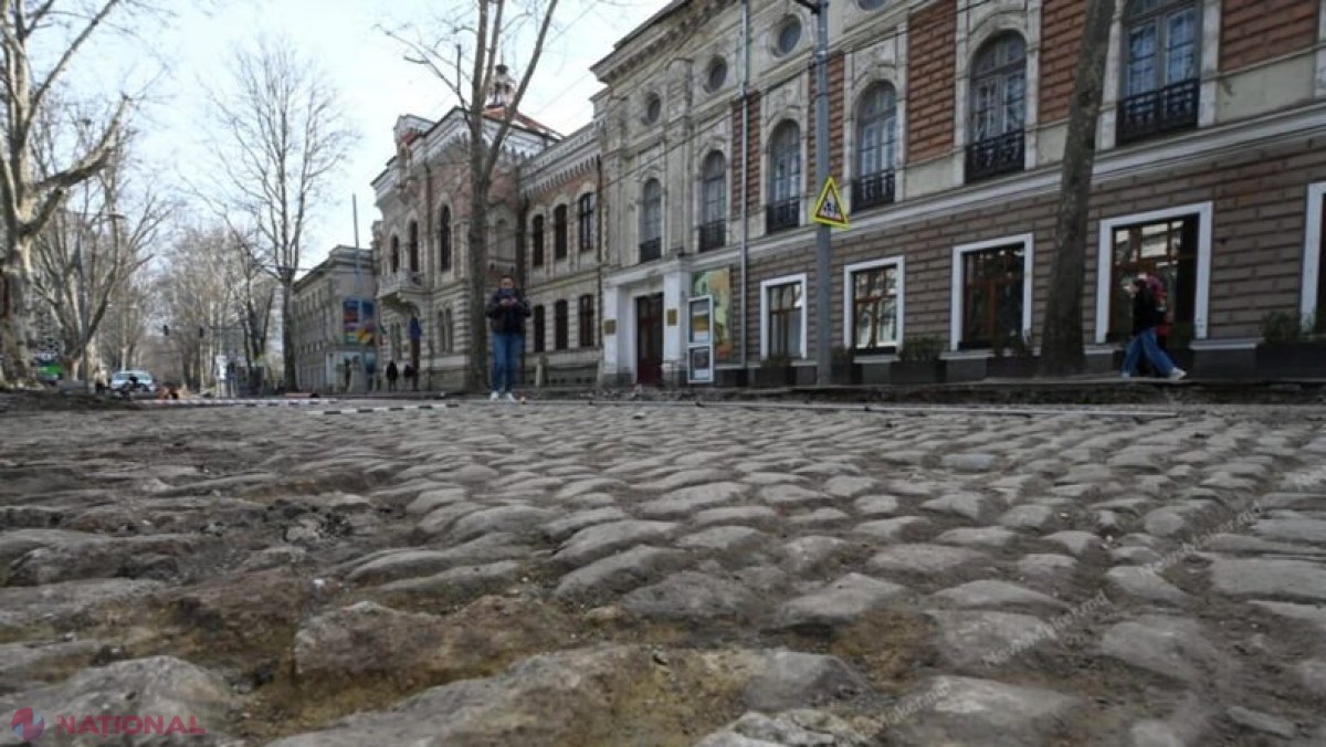 Strada 31 august 1989 din centrul Chișinăului rămâne un şantier: Ministerul Culturii anunţă că nu a recepționat niciun document de la Primăria Chișinău privind proiectul de salvare a caldarâmului ​
