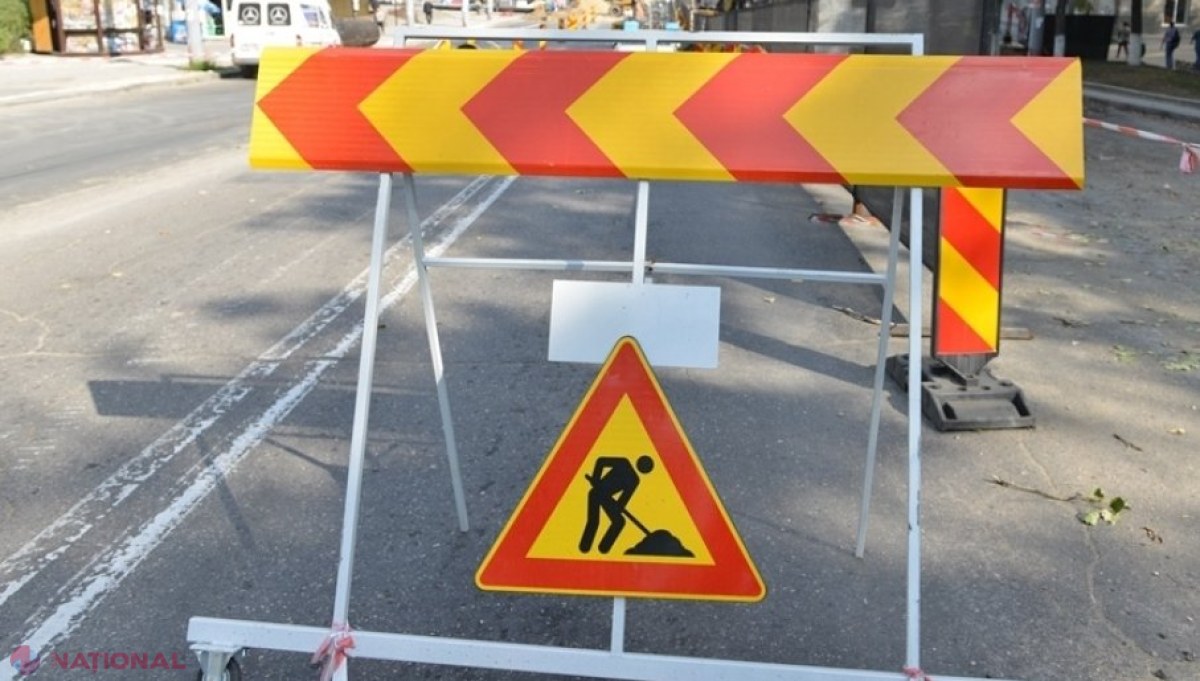 Atenție, șoferi! Circulația rutieră pe două străzi din centrul Chișinăului, SISTATĂ timp de două luni
