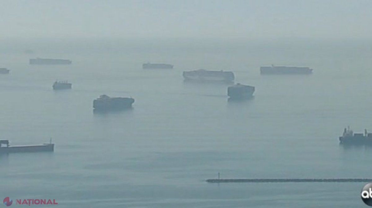 Imaginea unei crize fără precedent. Număr record de nave cu mii de containere blocate în portul Los Angeles