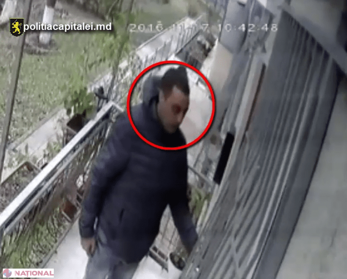 Momentul în care un hoț intră într-un apartament din Chișinău: Dacă îl cunoști, anunță imediat Poliția