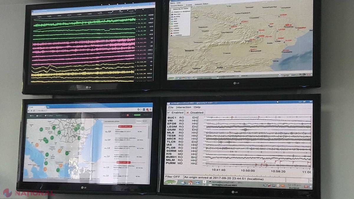 Seismologii din R. Moldova au înregistrat un CUTREMUR cu magnitudinea 4,7, produs astăzi 