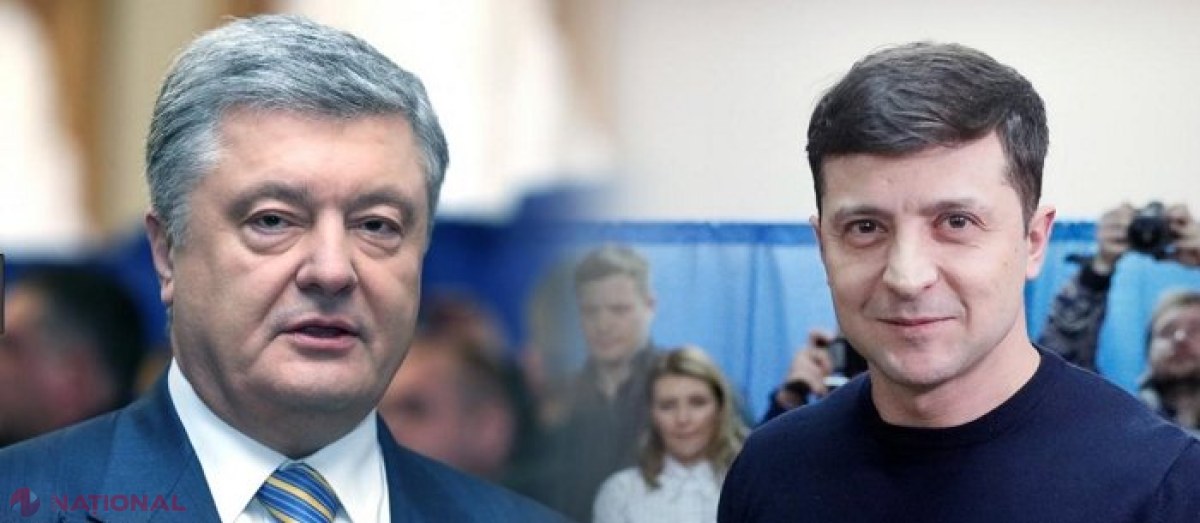 Zelenski și Poroșenko, cei doi candidați la Președința Ucrainei, se vor confrunta vineri într-o dezbatere TENSIONATĂ pe cel mai mare stadion de la Kiev