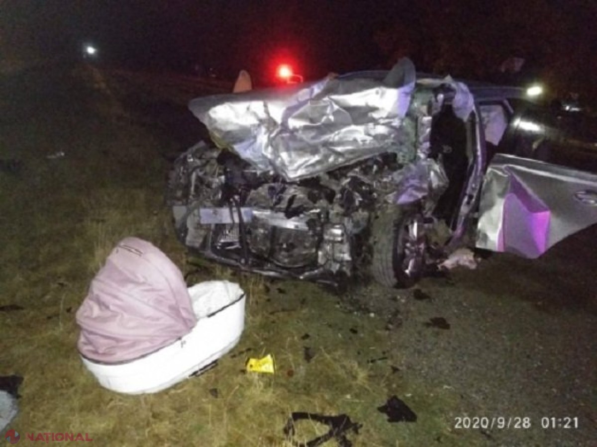 VIDEO, TRAGEDIE // Trei morți, inclusiv un bebeluș de trei luni, și doi răniți, la Bălți: S-a certatat cu soția, a urcat beat la volan și s-a izbit într-o mașină pe care a întâlnit-o pe drum