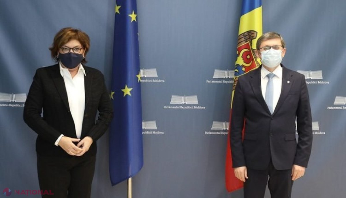Spicherul Igor Grosu: „Am simțit suportul UE în criza pandemică și cea energetică”. Planuri privind modernizarea transportului feroviar, maritim și aviatic cu ajutorul UE, discutate la Chișinău cu Adina Vădean, comisar european pentru Transporturi