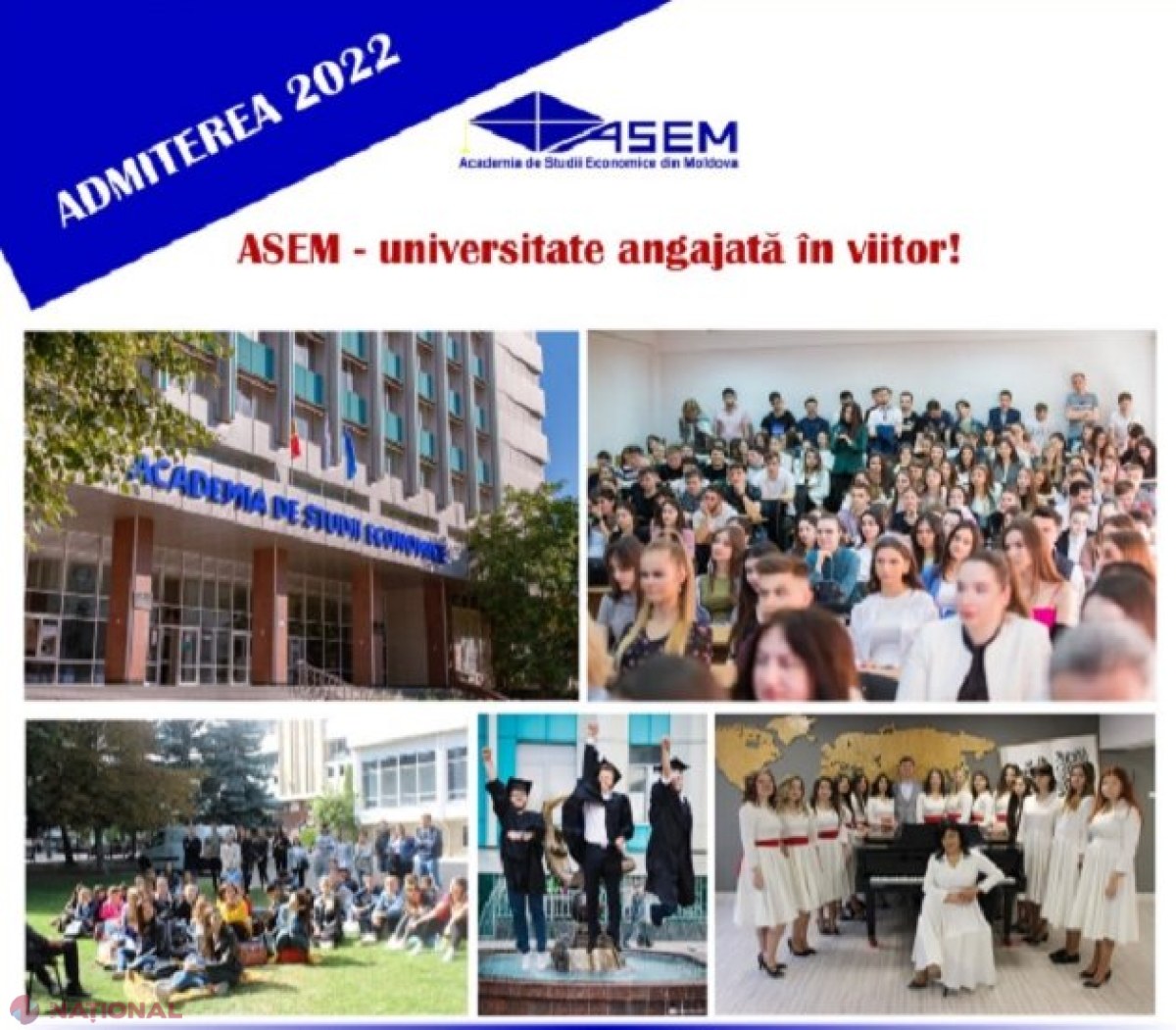 Începe ADMITEREA la ASEM: 21 de specialități și 473 de locuri la buget pentru anul de studii 2022-2023