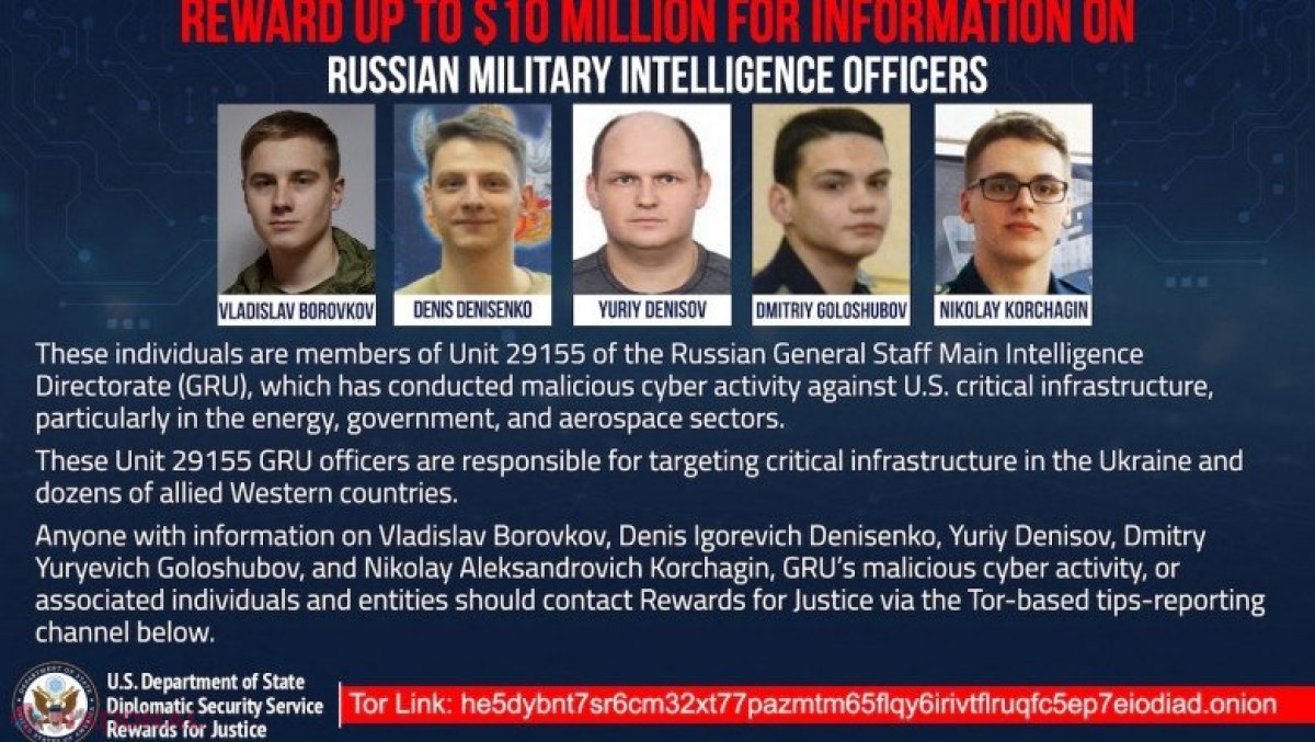 Cinci agenți ai serviciilor militare ruse au fost acuzați în SUA pentru atacuri cibernetice împotriva a 26 de țări NATO și a Ucrainei