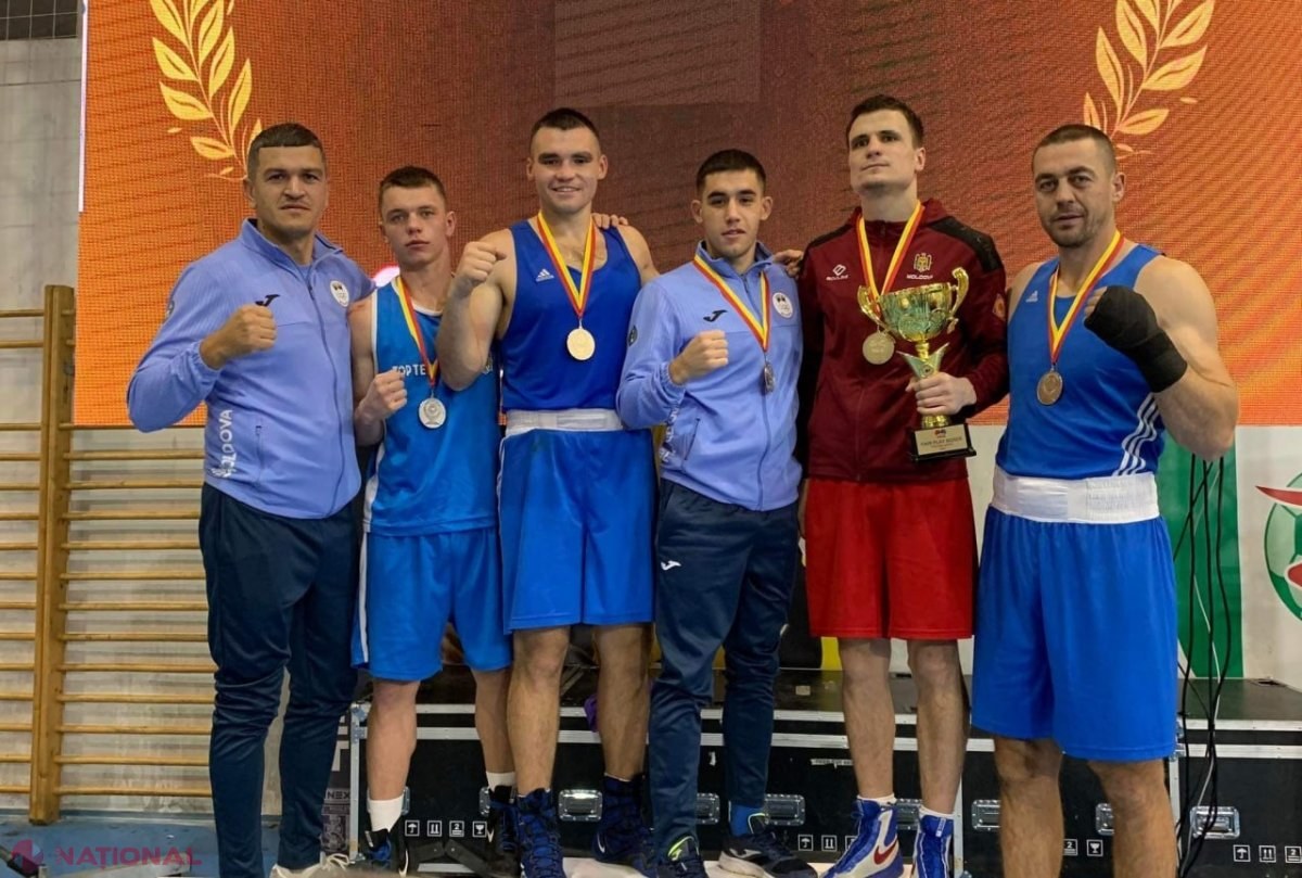 Trei medalii de AUR și una de argint pentru boxerii din R. Moldova la „Golden gong” din Skopje